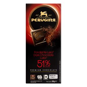 Chocolate em Barra Perugina Italiano  Premium Amargo 51% Cacau Cartucho86g