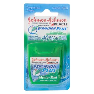 Fio Dental Johnson & Johnson Reach Expansion Plus Menta 50 Metros