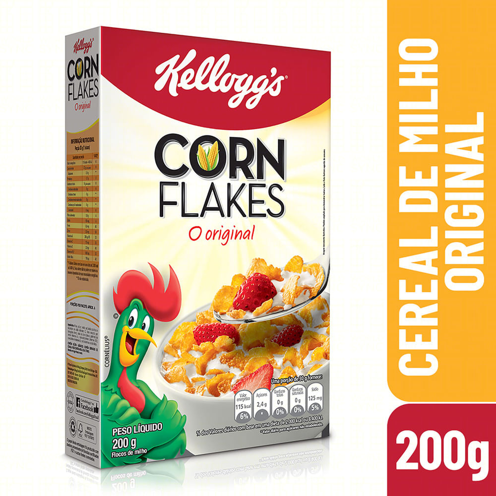 Cereal Matinal Kelloggs Corn Flakes Original Caixa 200g - Bretas Atacarejo