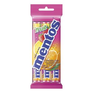 Drops Mentos Fruit 112.5g c/ 3 Unid