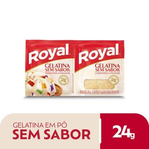 Gelatina Pó Royal Incolor s/ Sabor 24g