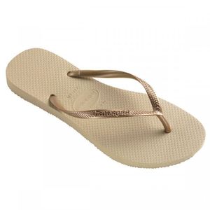 Sandália Havaianas Feminina Slim Areia/Dourado 35/36