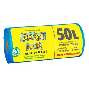 Saco p/ Lixo Dover-Roll Super Forte 50l