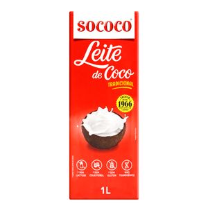 Leite de Coco Sococo Tetra Pak 1l