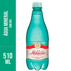 Água Mineral São Lourenço c/ Gás 510ml