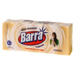 Sabão Barra Glicerinado Tradicional 200g c/ 5 Unid