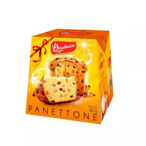 Panettone Bauducco Frutas Cristalizadas e Uva Passa Caixa 80g