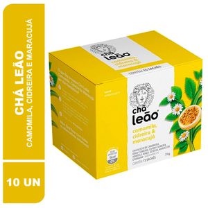 Chá Camomila, Cidreira & Maracujá Chá Leão Caixa 24g c/ 15 Unid