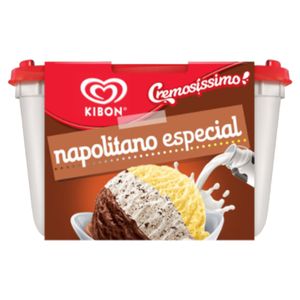 Sorvete Kibon Cremosíssimo Trisabor Creme, Chocolate e Flocos 2l