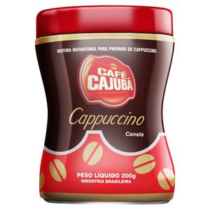 Café Capuccino Canela Cajubá Lata Canela Pote 200g