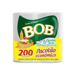 Papel Toalha Bob 100 Folhas c/ 2 Rolos