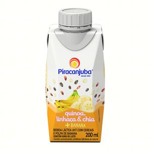 Bebida Láctea Piracanjuba Cereais e Banana 200ml