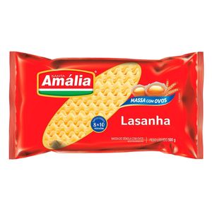 Massa p/ Lasanha Santa Amália Direto do Forno c/ Ovos 500g