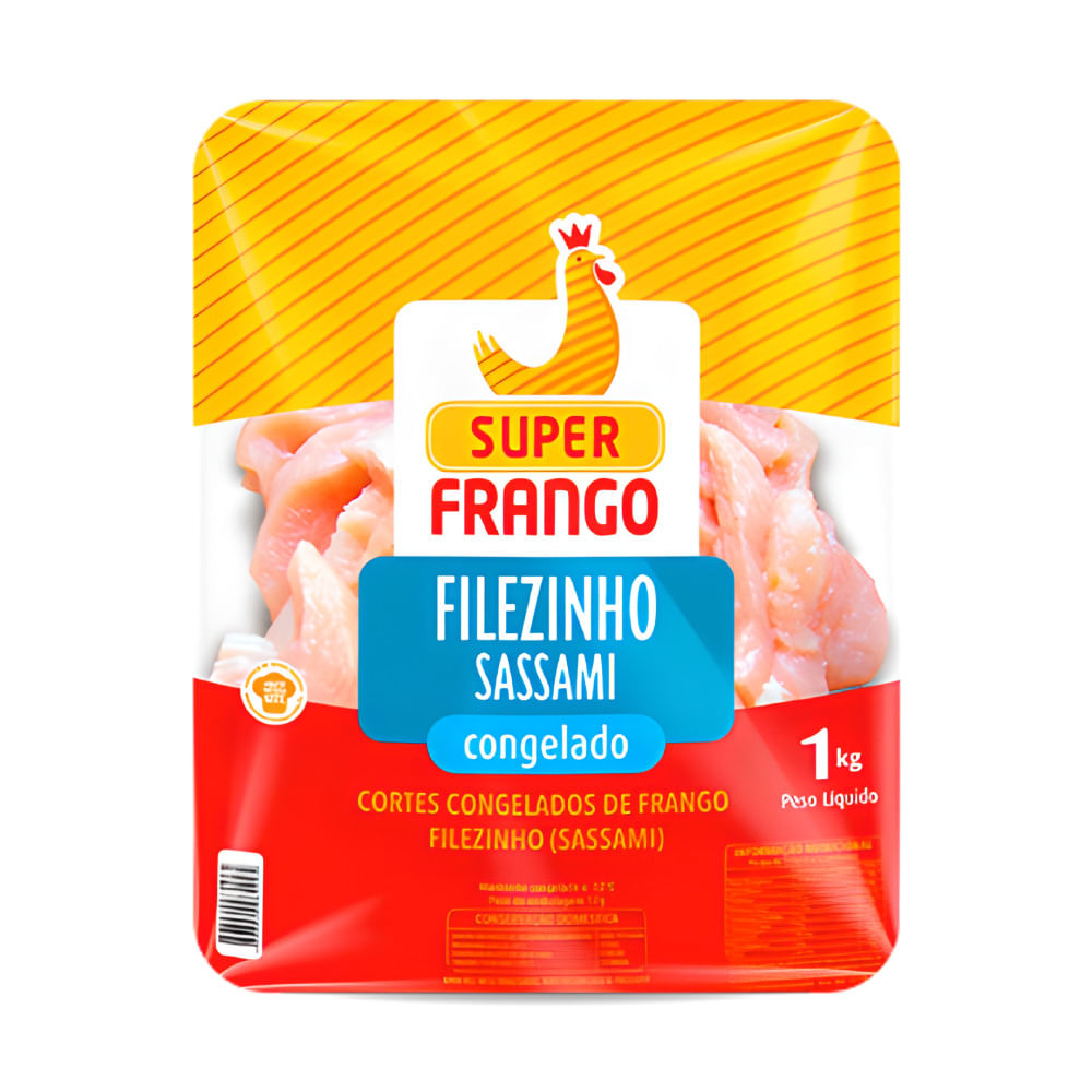 Filezinho Sassami Super Frango Bandeja 1kg Cortes De Frango Bretasatacarejo 8333