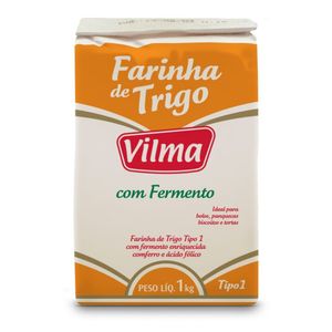 Farinha de Trigo Vilma c/ Fermento Papel 1Kg