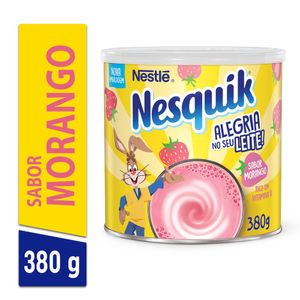 Pó p/ Preparo de Bebida Nesquik Morango Lata 380g