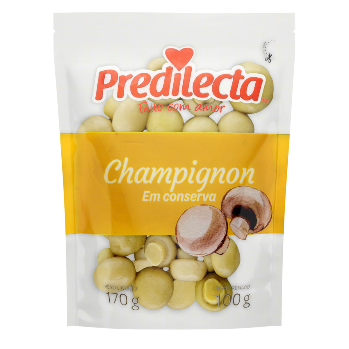 6 Cogumelo Champignon Fatiado Em Conserva Tback Sachê 100g - Milho