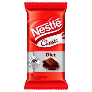 Chocolate em Barra Nestlé Classic Diet 25g