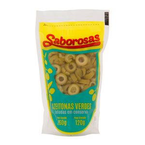 Azeitona Verde Saborosa Fatiada Sachê 120g