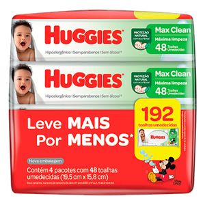 Lenço Umedecido Huggies Classic Leve 4 Pague 3