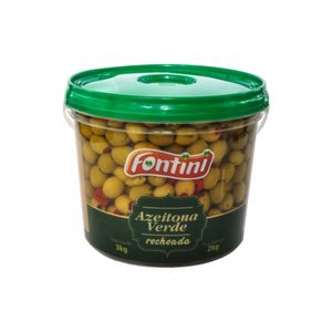 Azeitona Fontini Verde Recheada Balde 2Kg