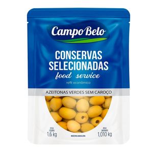 Azeitona Verde Campo Belo s/ Caroço Sachê 1.010Kg