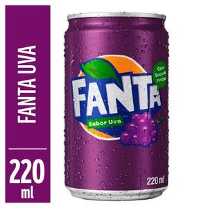 Refrigerante Fanta Uva Mini Lata 220ml