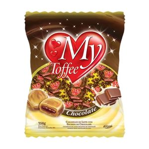 Bala My Toffee Caramelo Leite e Chocolate 600g