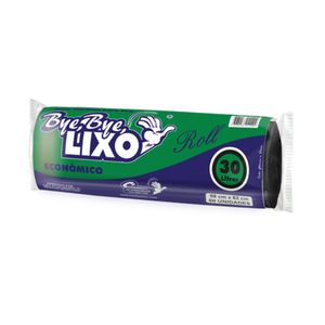 Saco p/ Lixo Bye Bye Lixo 30 Litros Roll c/ 50 Unid