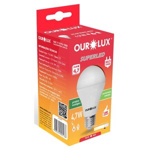 Lâmpada Ourolux Superled 4.7W 6500K Branca Bivolt