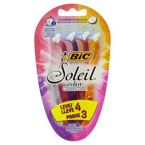 Aparelho p/ Depilar Bic Soleil Color Leve 4 Pague 3