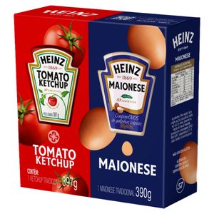 Kit Ketchup Heinz Tradicional 397g + Maionese 390g