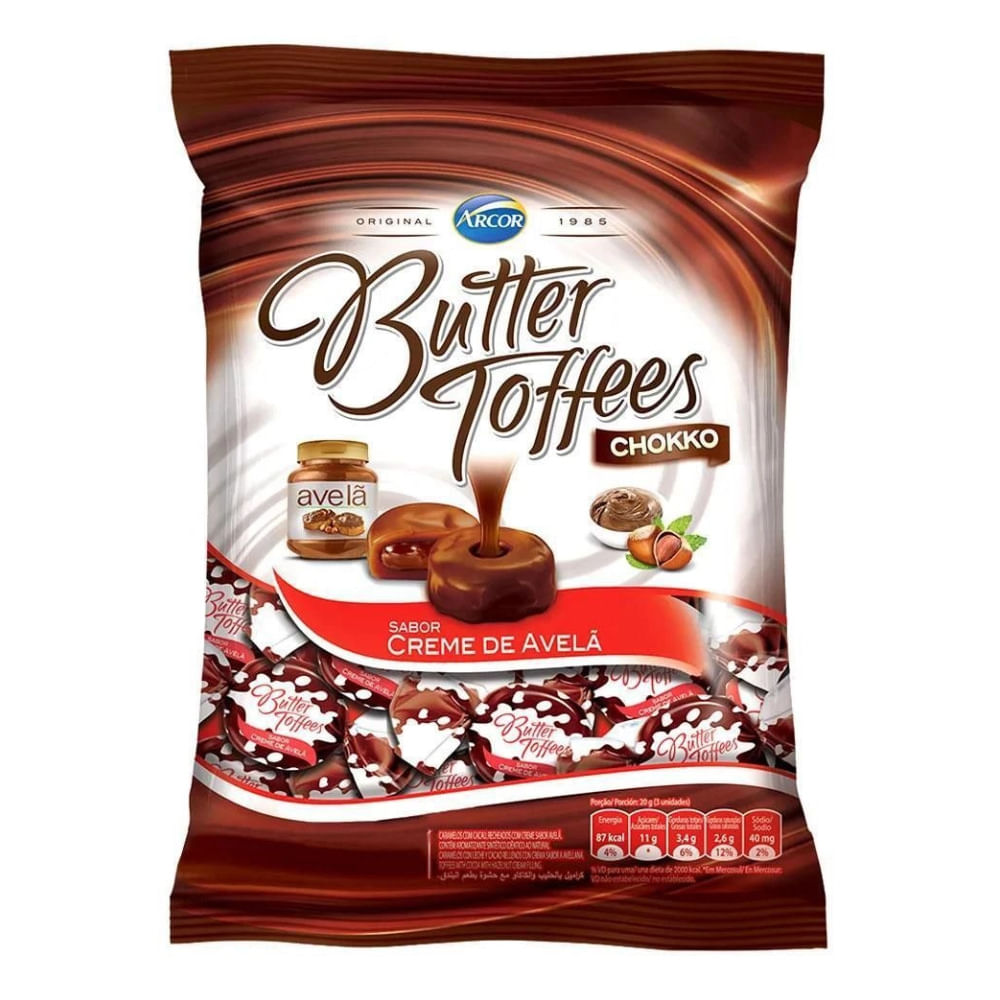 Bala Butter Toffees Creme Avelâ 100g | Balas E Pastilhas | Bretasatacarejo