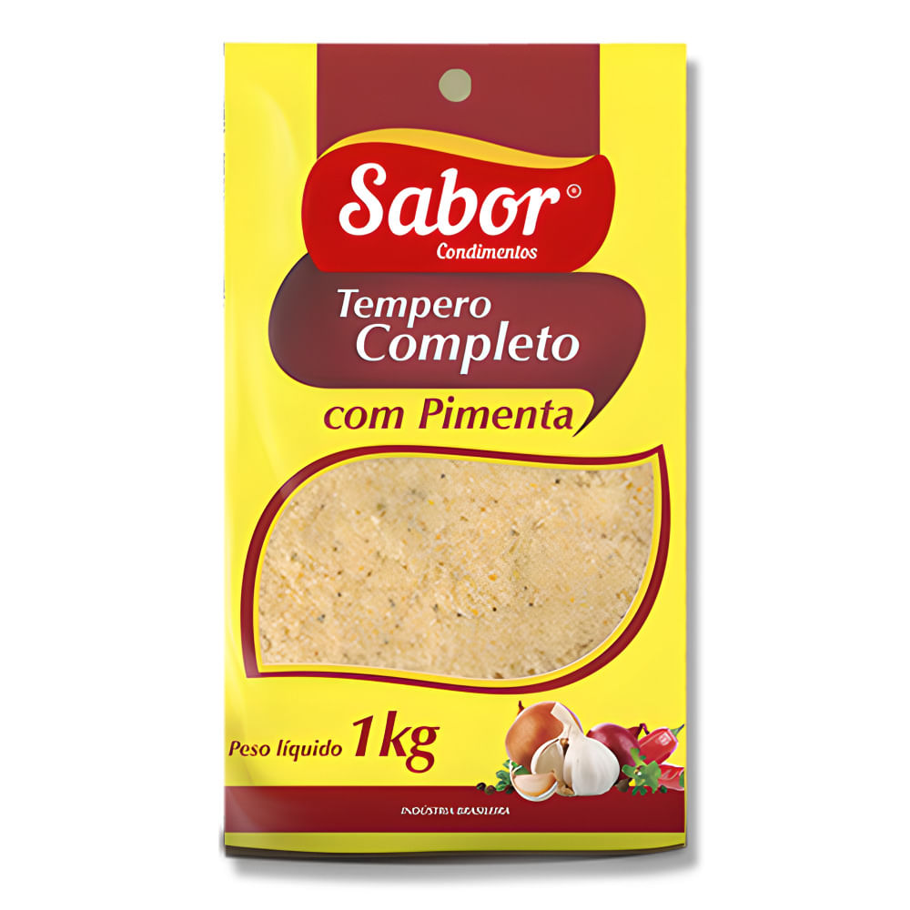 Tempero Sabor Completo C Pimenta 1kg Tempero Pó Bretasatacarejo