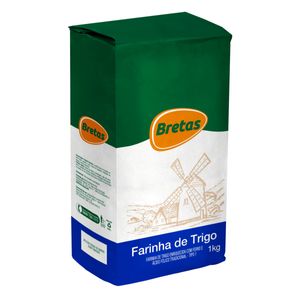 Farinha de Trigo Bretas Tradicional Embalagem de Papel 1Kg