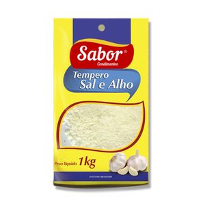 Tempero Sabor Sal/Alho Sacola 1Kg