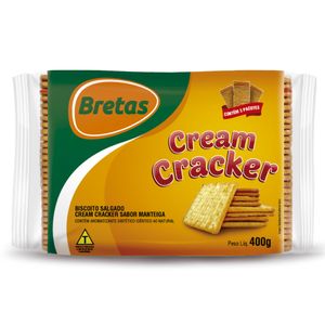 Biscoito Cream Cracker Bretas Pacote 400g