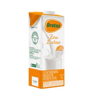 Leite Bretas Zero Lactose Semi Desnatado 1l