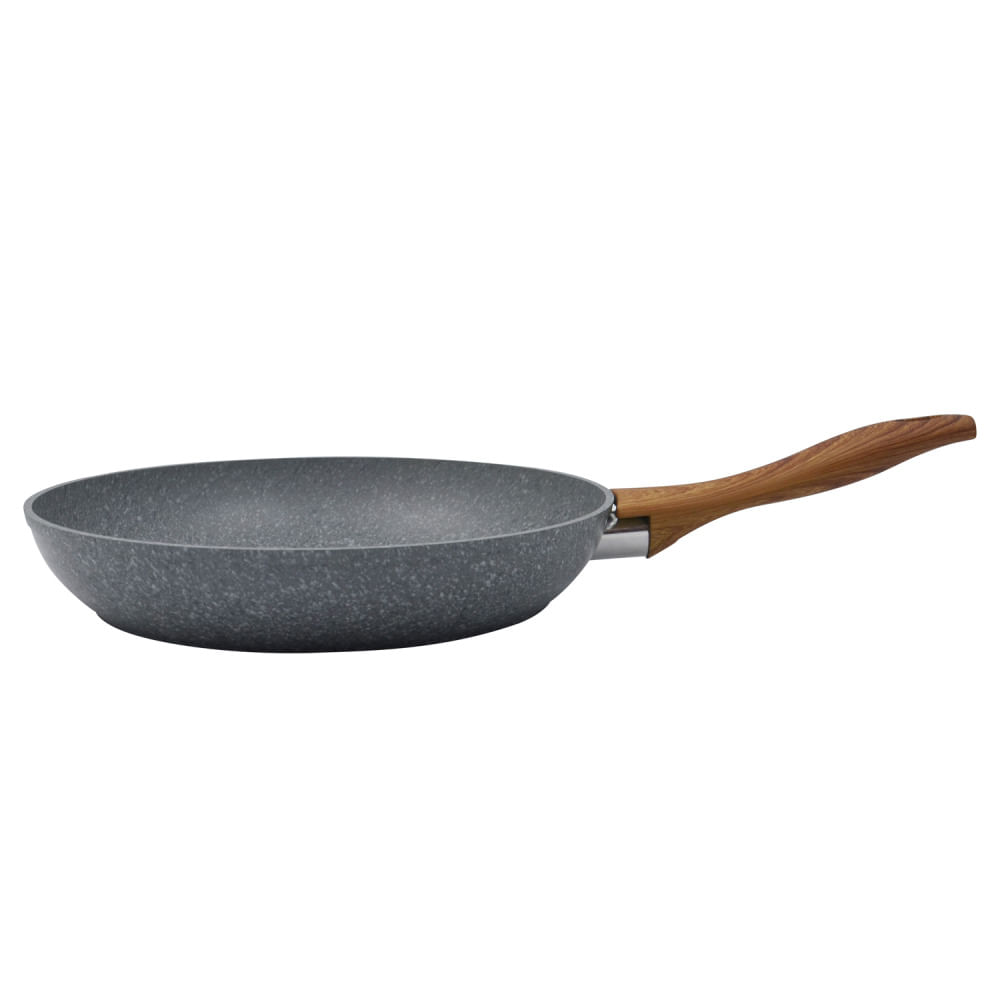 Frigideira Krea Granito Cabo Madeira 28Cm