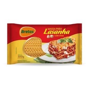 Massa Lasanha Bretas Ovos 500g