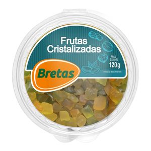 Frutas Cristalizadas Bretas Mista 120g