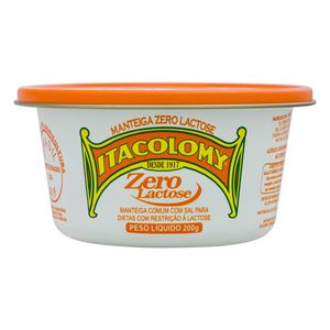 Manteiga Itacolomy Zero Lactose c/ Sal 200g