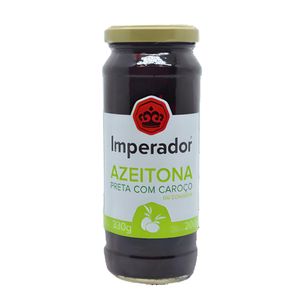 Azeitona Preta Imperador c/ Caroço 200g