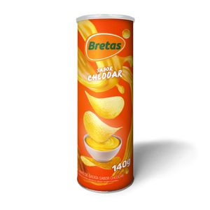 Batata Tubo Bretas Cheddar 140g