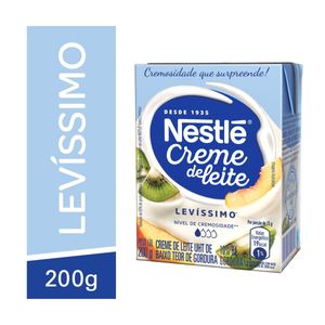 Creme de Leite Nestlé UHT Levíssimo Homogeneizado Caixa 200g