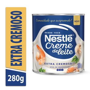 Creme de Leite Nestlé Esterilizado Bate Chantilly Homogeneizado Lata280g