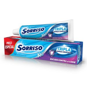 Creme Dental Sorriso Tripla Limpeza Completa 120g