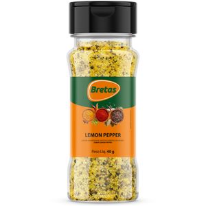 Lemon Pepper Bretas Pote 40g