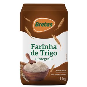 Farinha de Trigo Bretas Integral 1Kg