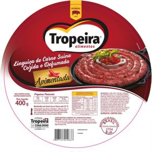 Linguiça Suína Tropeira Defumada Picante 400g